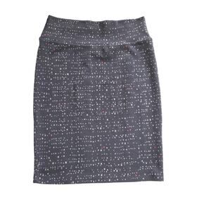 LulaRoe Woman's grey and white skirt size Large